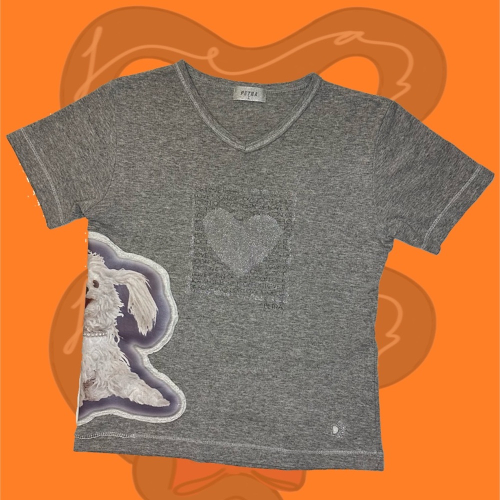 Wearable Art Dog Lover Shirt – Handmade & Unique – Size XS